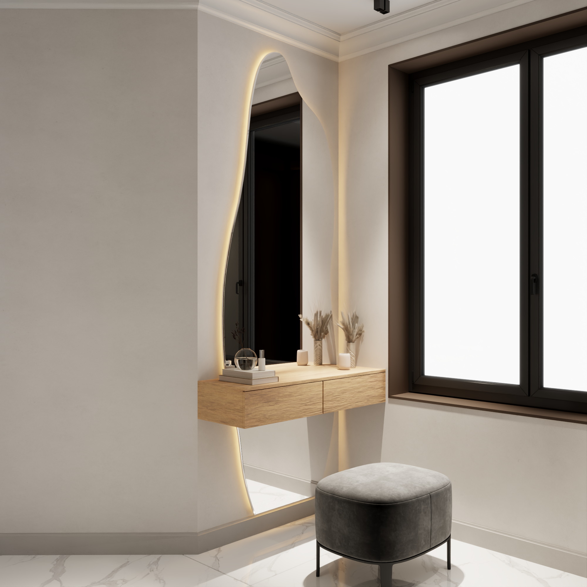 ست آینه و میز آرایش یونیترا