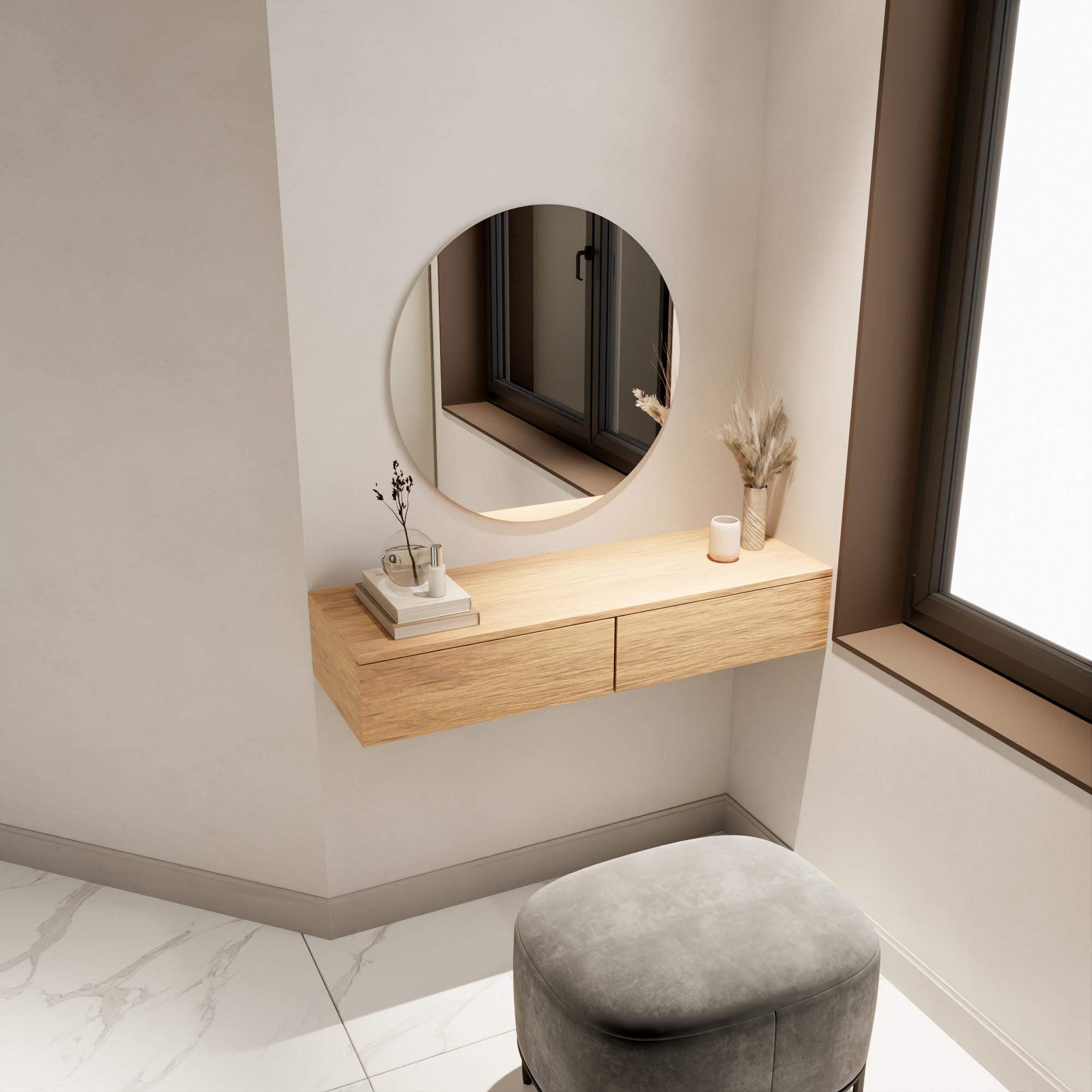 ست آینه و میز آرایش یونیترا